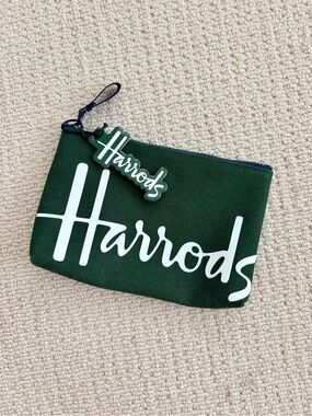 Harrods Cotton Logo Pouch